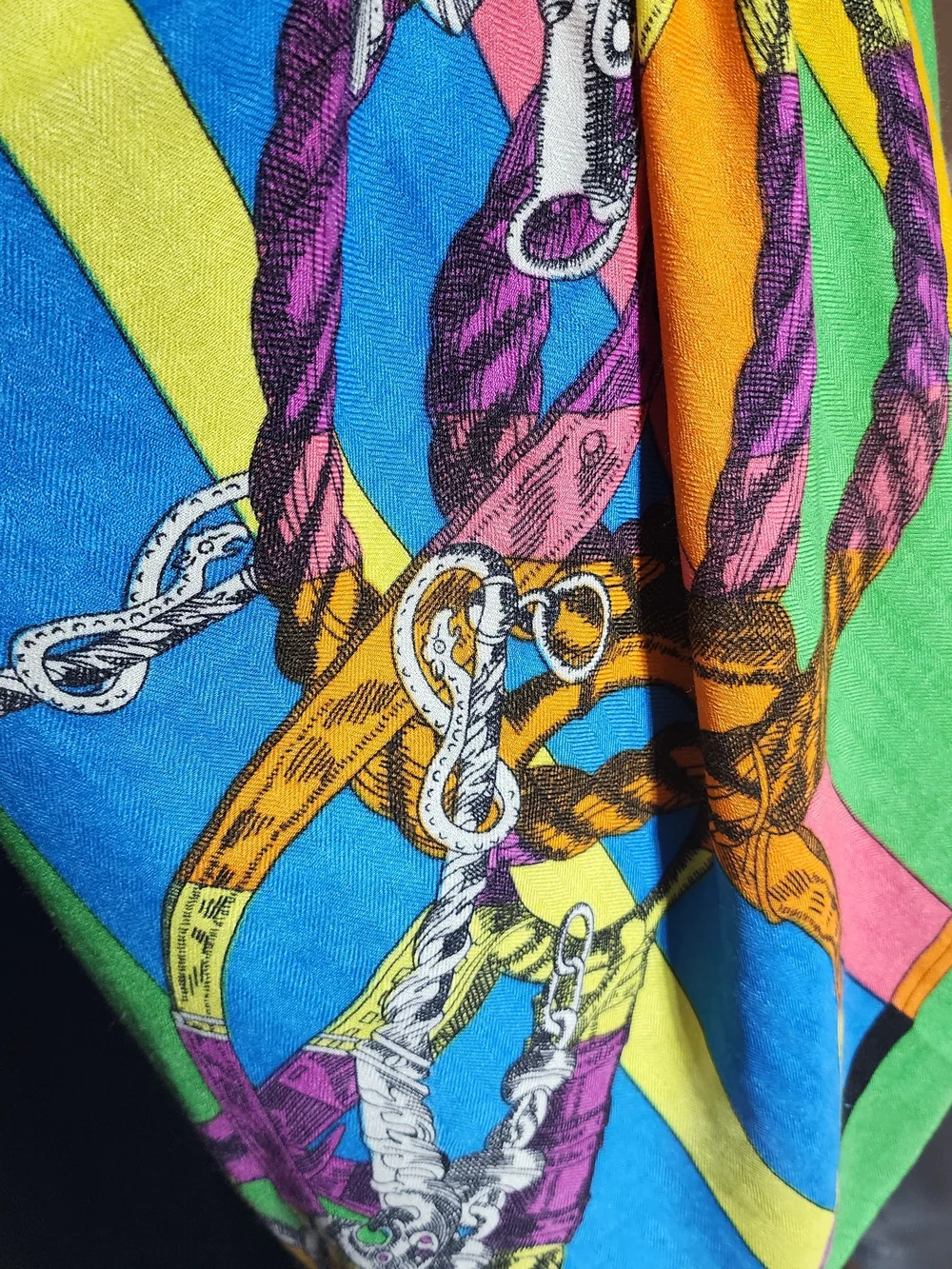 CARNAR ORCHID Oversized Equestrian Scarf Sarong Pareo Wrap NWT
